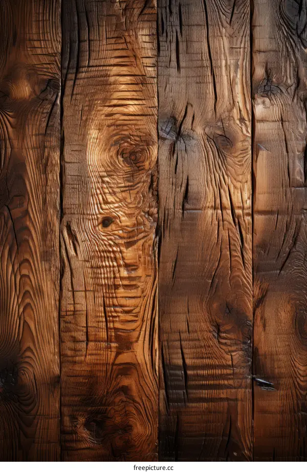 Dark Wood Grain Texture Background