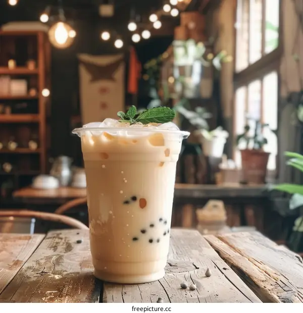 A Refreshing Cup of Fruity Bubble Tea