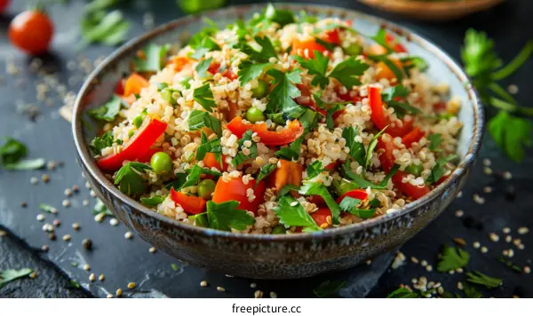 Quinoa Salad with Roasted Vegetables and Parsley: Healthy, Delicious & Easy