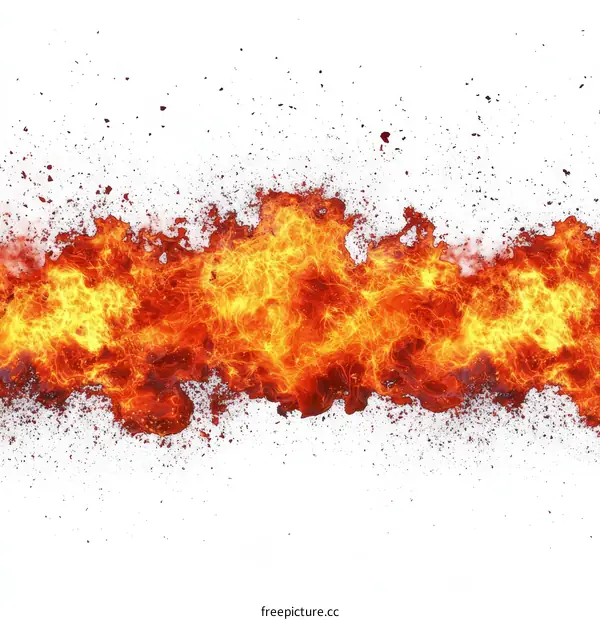 Fierce Flame Abstract Background Design
