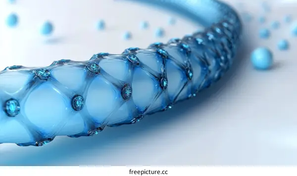 Abstract 3D Illustration of a Molecular Structure