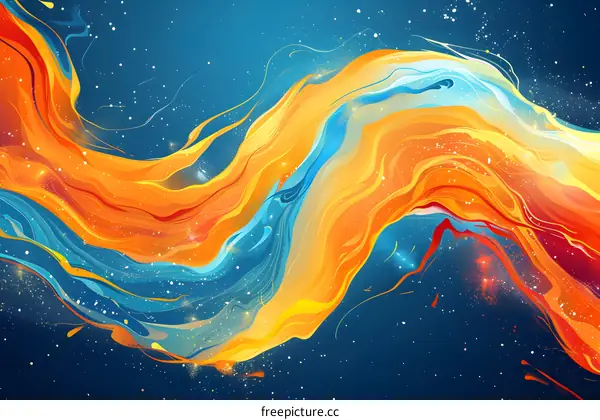 Colorful abstract painting