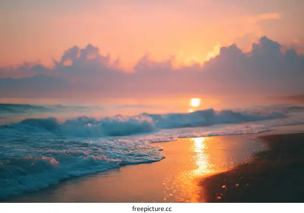 Sunrise on the Beach Seascape