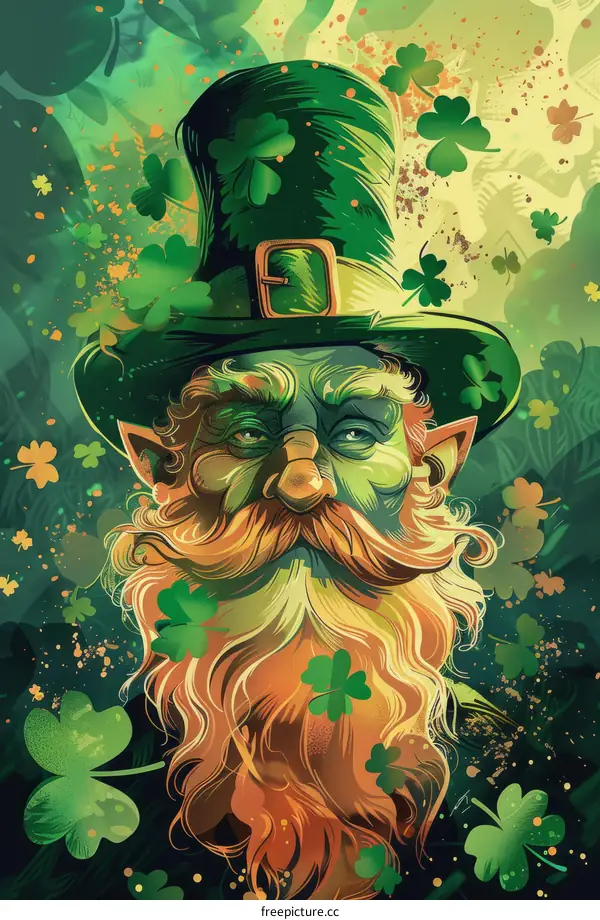 Leprechaun illustration for St Patrick's Day