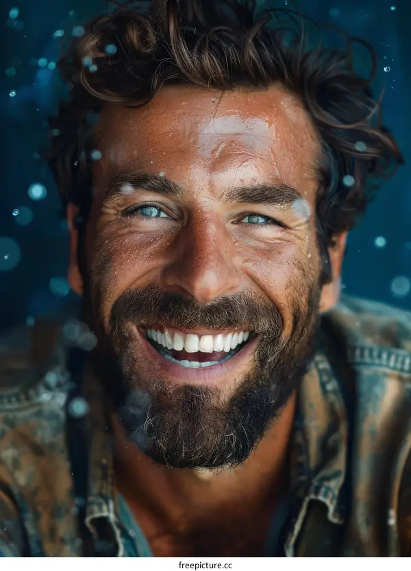 Close Up Portrait of a Smiling Man