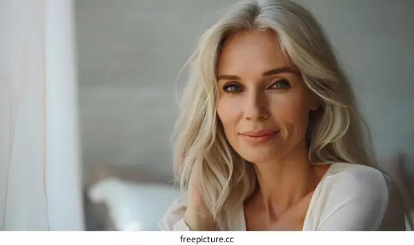 Portrait of a Beautiful Mature Woman