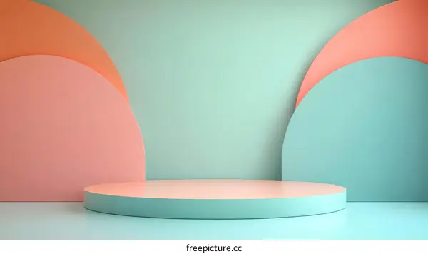Pastel Geometric Display Stand