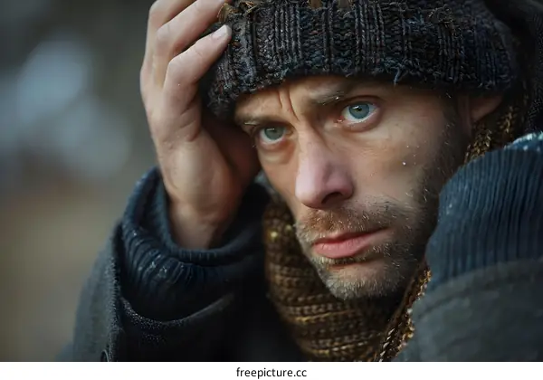 Portrait of a Man with a Beanie