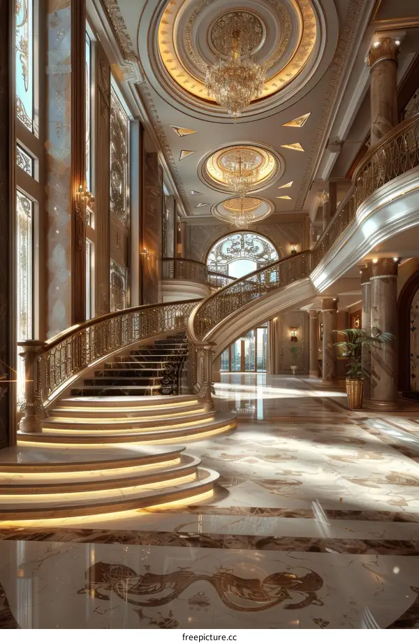 Luxury Grand Staircase Interior Design
