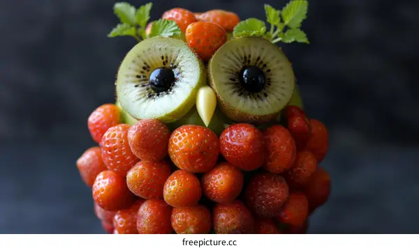Kiwi Strawberry Owl: A Creative and Healthy Fruit Delight