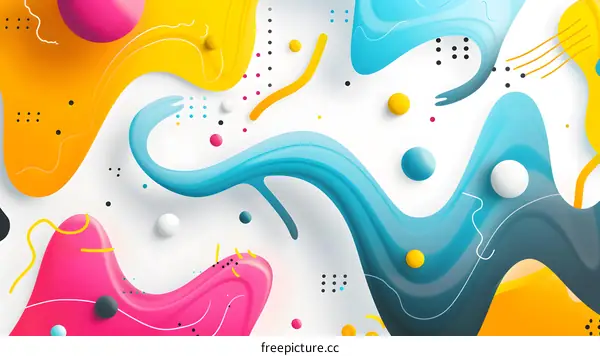 Abstract Colorful Shapes Background
