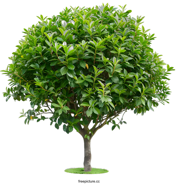 [Transparent Background PNG]Green Tree Isolated On White Background