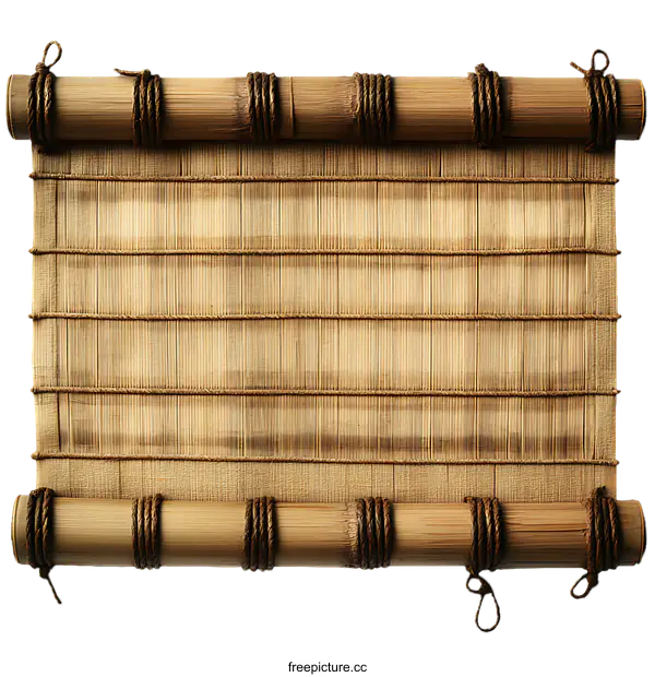 [Transparent Background PNG]Traditional Bamboo Rolling Screen Background