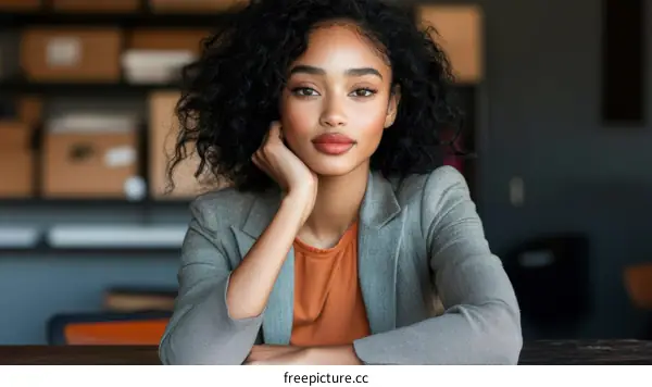 Confident Black Businesswoman Portrait