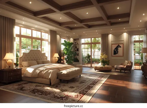 European-style bedroom