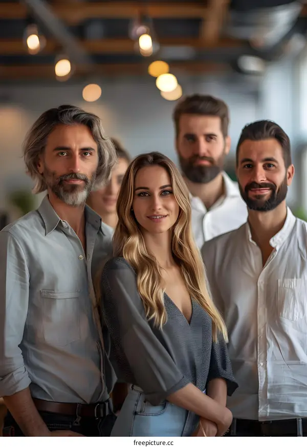 portrait of a group of business people