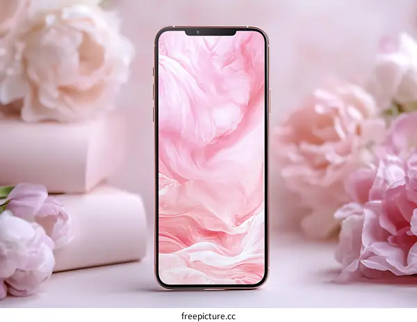 Pink Abstract Phone Wallpaper