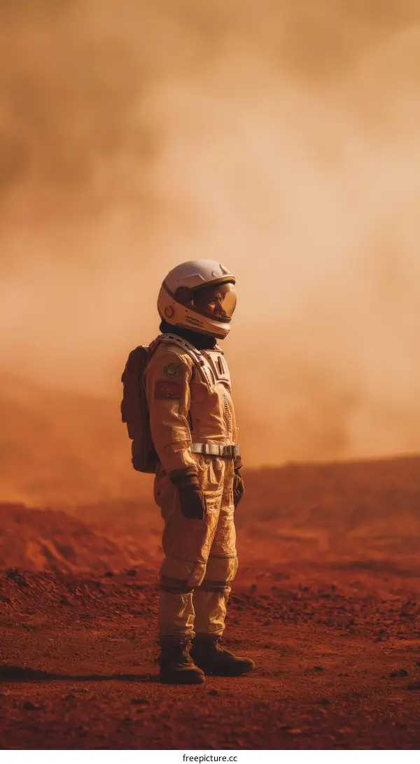 Astronaut on Mars Exploration