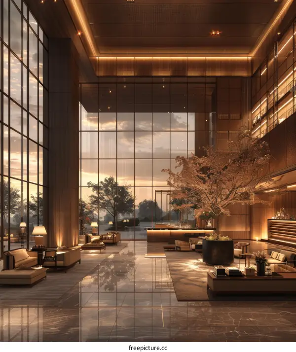 Modern Hotel Lobby Interior Design