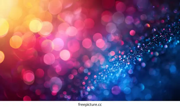 Colorful Bokeh Background with Shimmering Lights