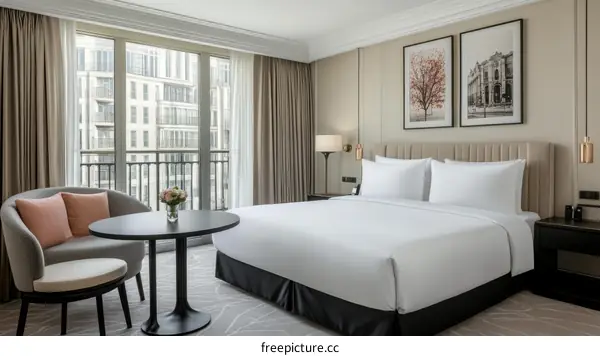Luxury Hotel Room with City View