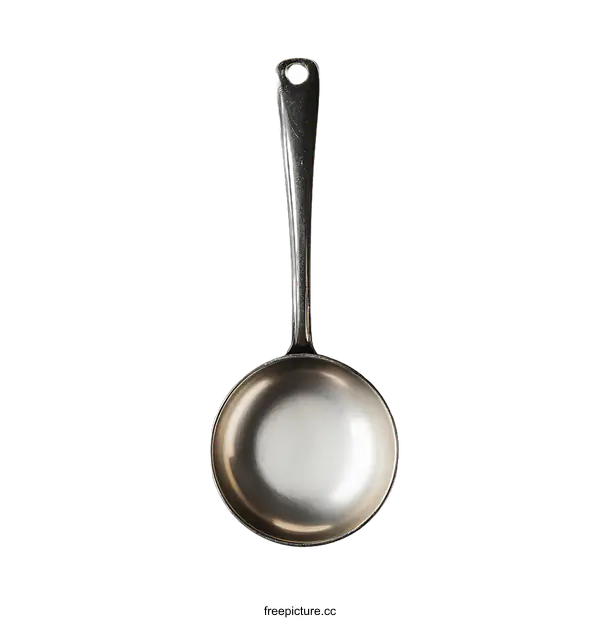 [Transparent Background PNG]Vintage Silver Measuring Spoon on transparent background