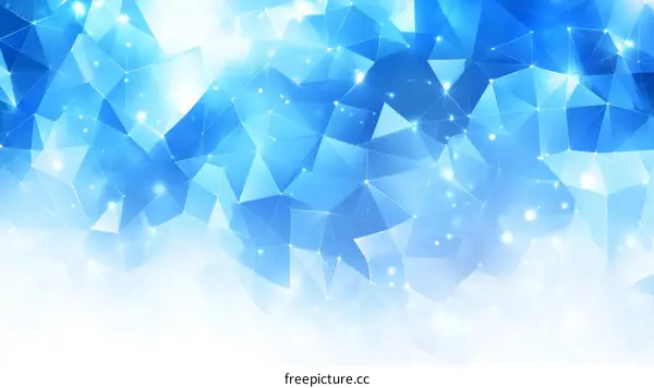 Abstract Polygonal Blue Background Design