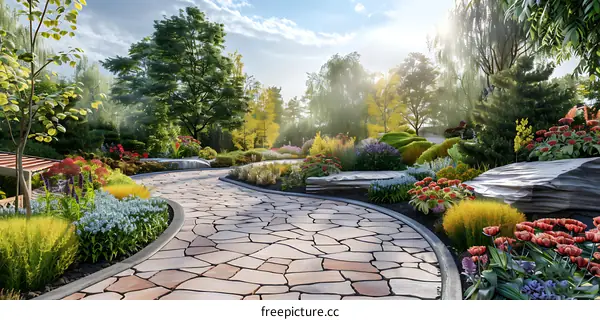 Garden landscape design renderings
