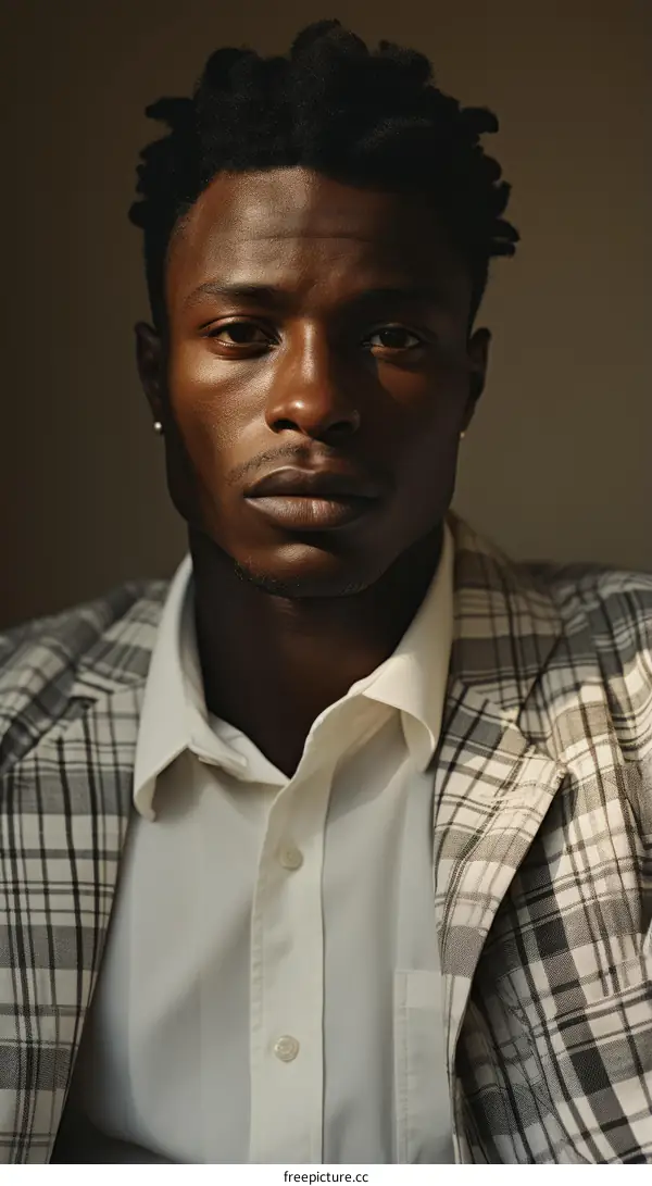 Portrait of a Young African American Man