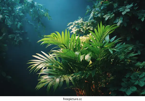Tropical Jungle Botanical Background Image