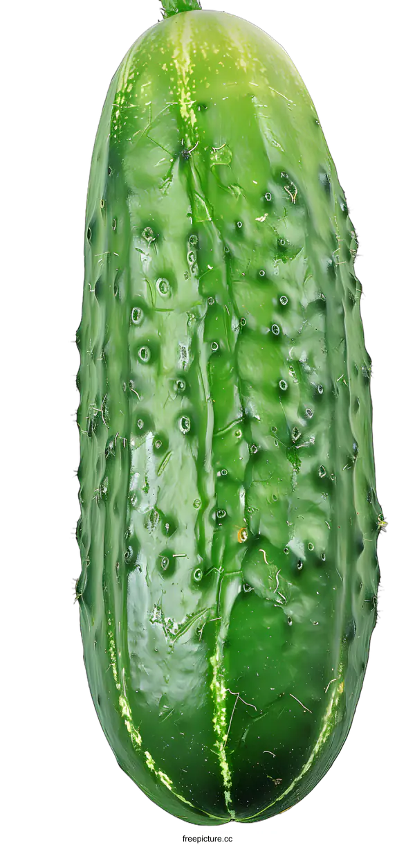 [Transparent Background PNG]Fresh Green Cucumber Isolated on White Background