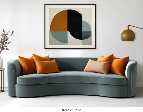 Modern Abstract Art Sofa Interior Decor