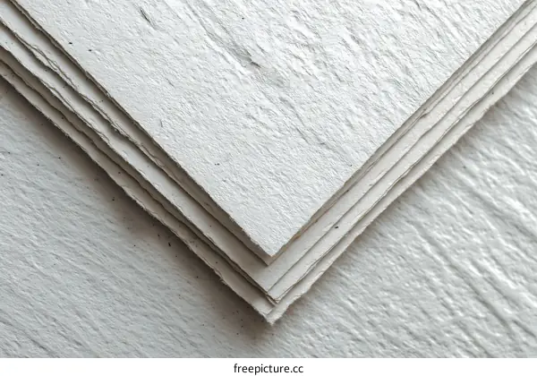 Stacked Light Gray Paper Sheets Texture