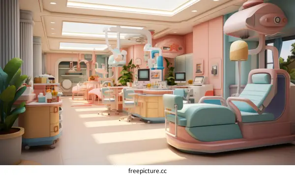 Modern Pediatric Hospital Operating Room in Children's Hospital
