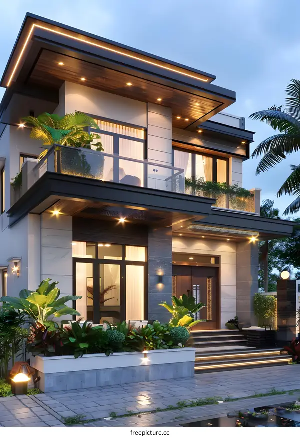 A modern house in Ho Chi Minh City, Vietnam