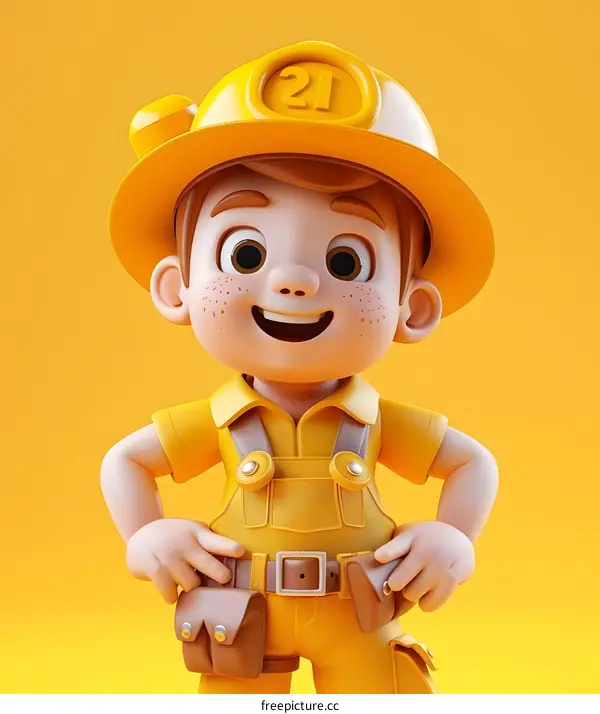 builder character illustration