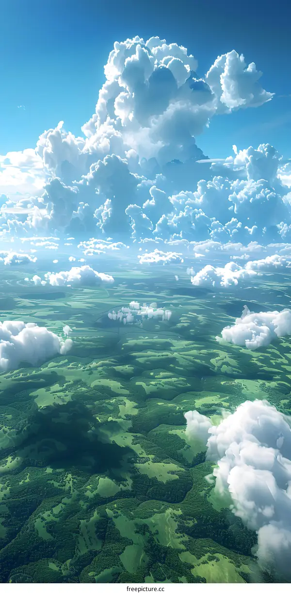 Blue sky and white clouds