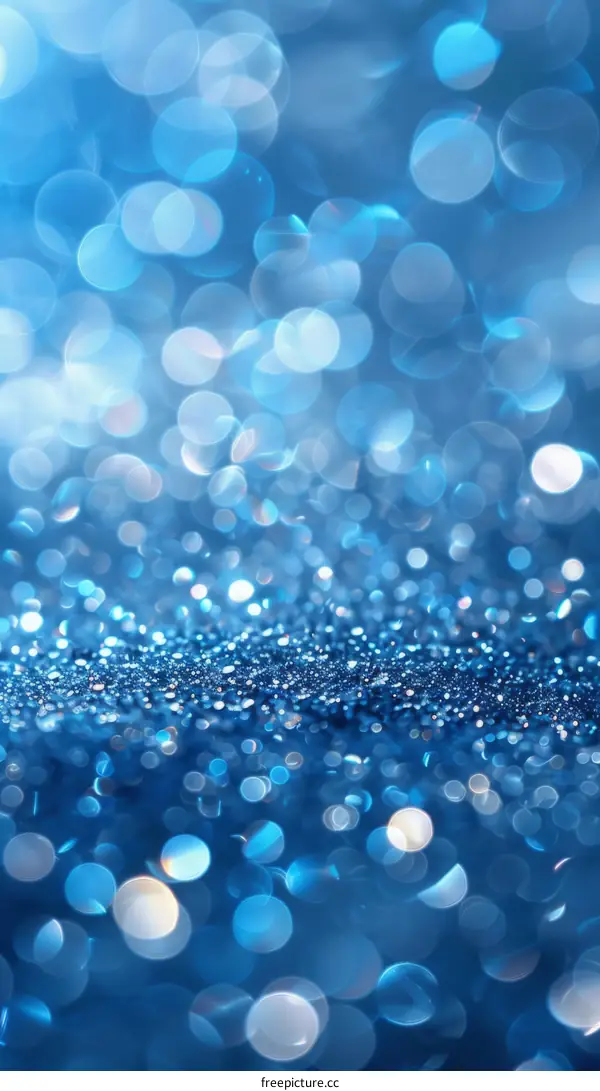 Blue glitter sparkles background
