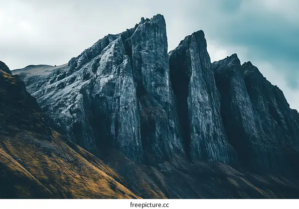 Mountain Cliff Landscape In Iceland