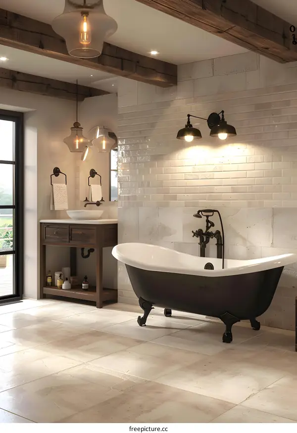 Bathroom With Freestanding Tub