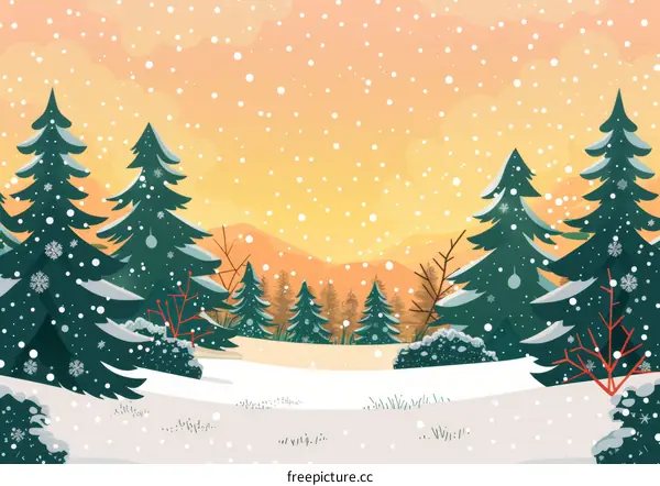 Snowy Winter Landscape