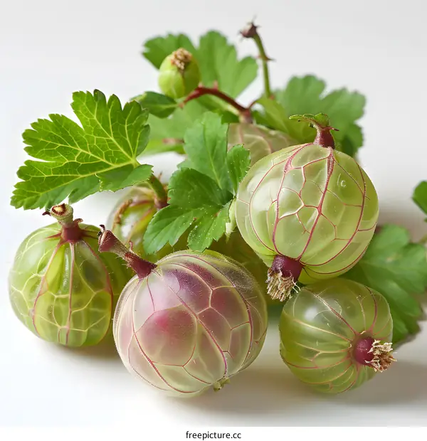 Close-Up of Fresh Gooseberries