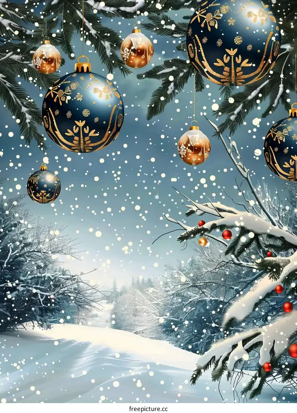 Christmas Cheer in a Snowy Village