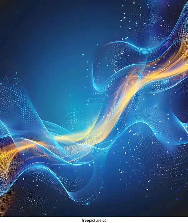 Blue and yellow abstract background