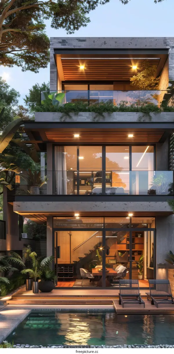 Modern Tropical House Exterior Design