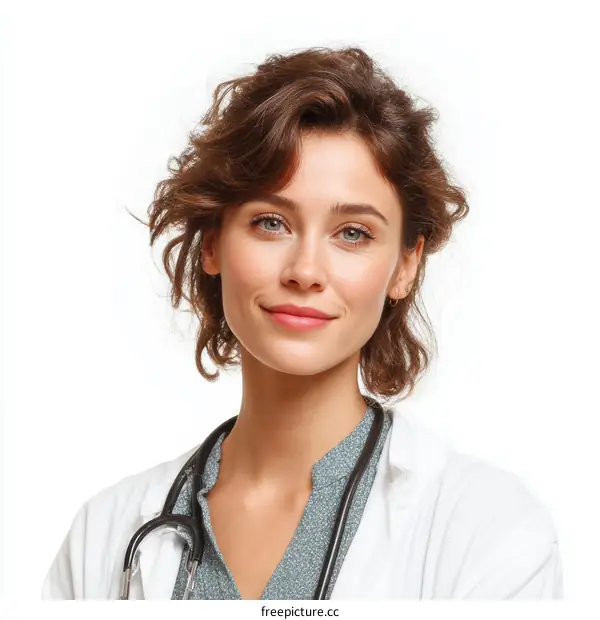 Caucasian Woman Doctor Portrait