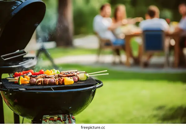 Summer Barbecue With Friends And Family