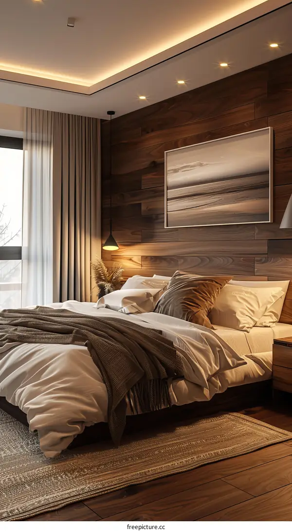 Modern Bedroom Interior Design Illustration