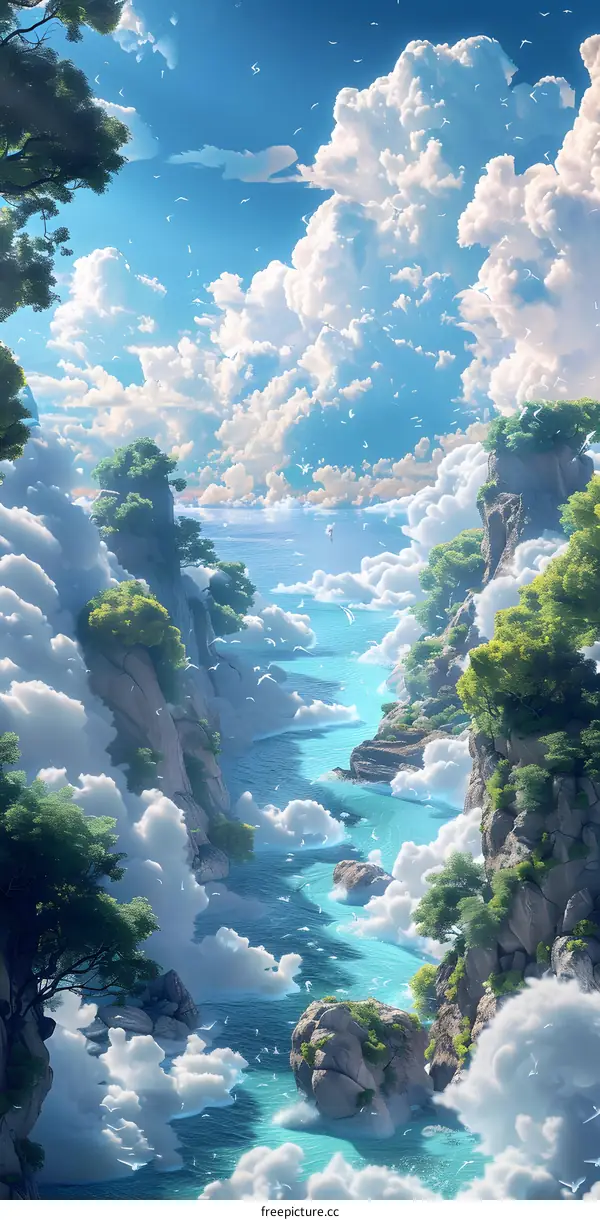 The vast sea of clouds