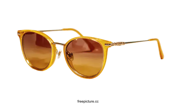 [Transparent Background PNG]Stylish Yellow Sunglasses Accessory